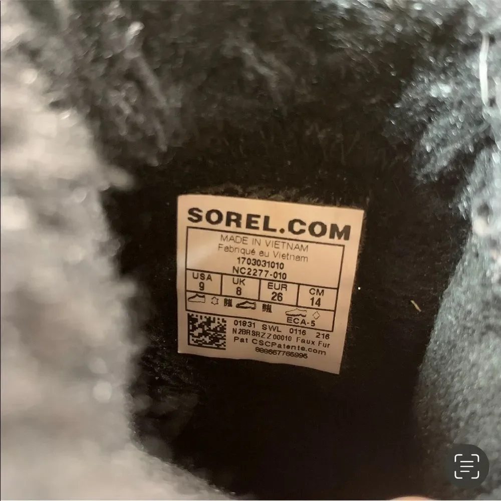 Sorel toddler girl black boots‎